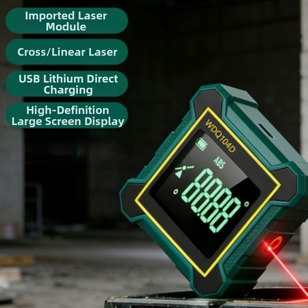 Industrial Laser Alignment - 4-Side Magnetic Digital Level Protractor Magnetic