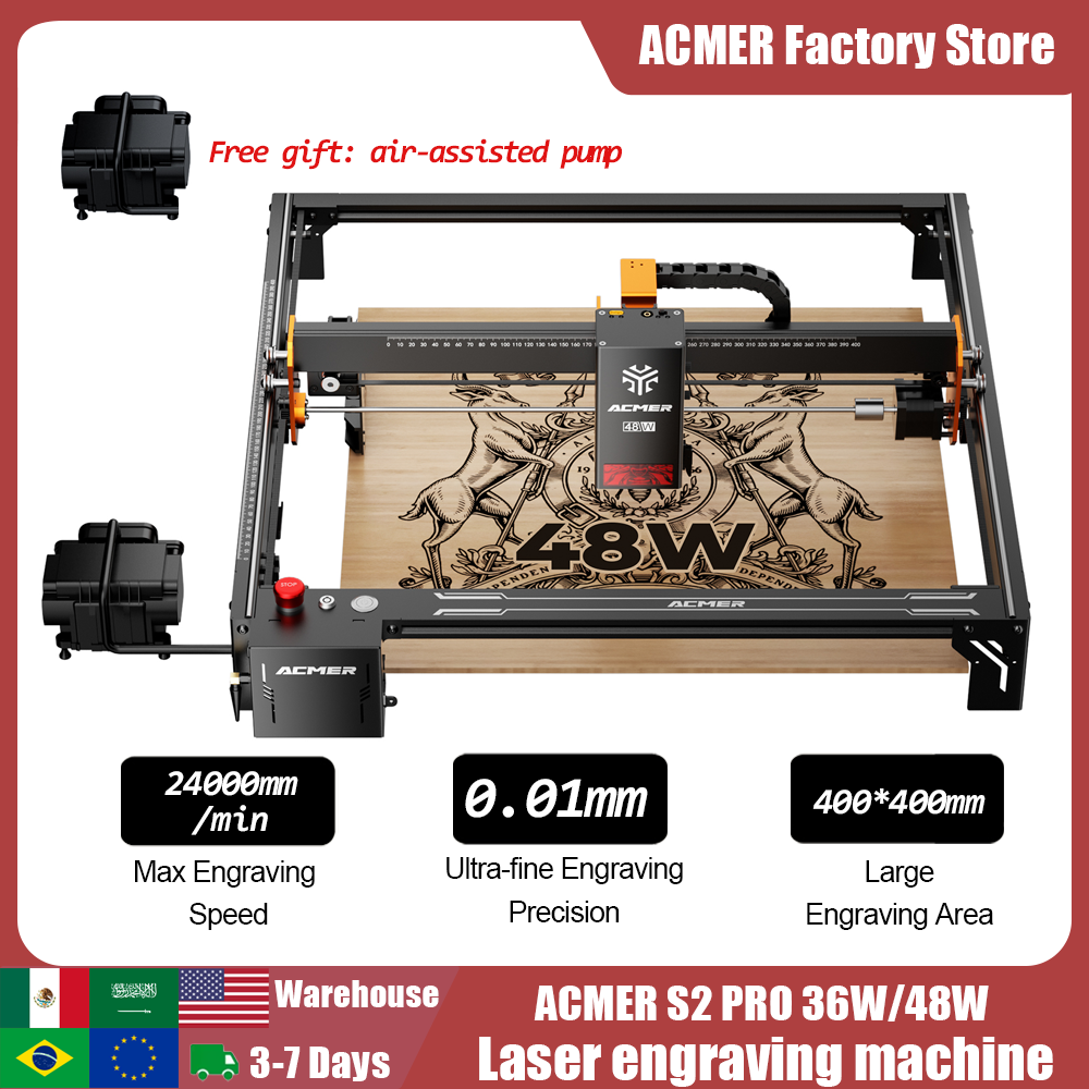 Industrial Laser Sensor - ACMER S2 PRO 36W/48W Laser Engraver