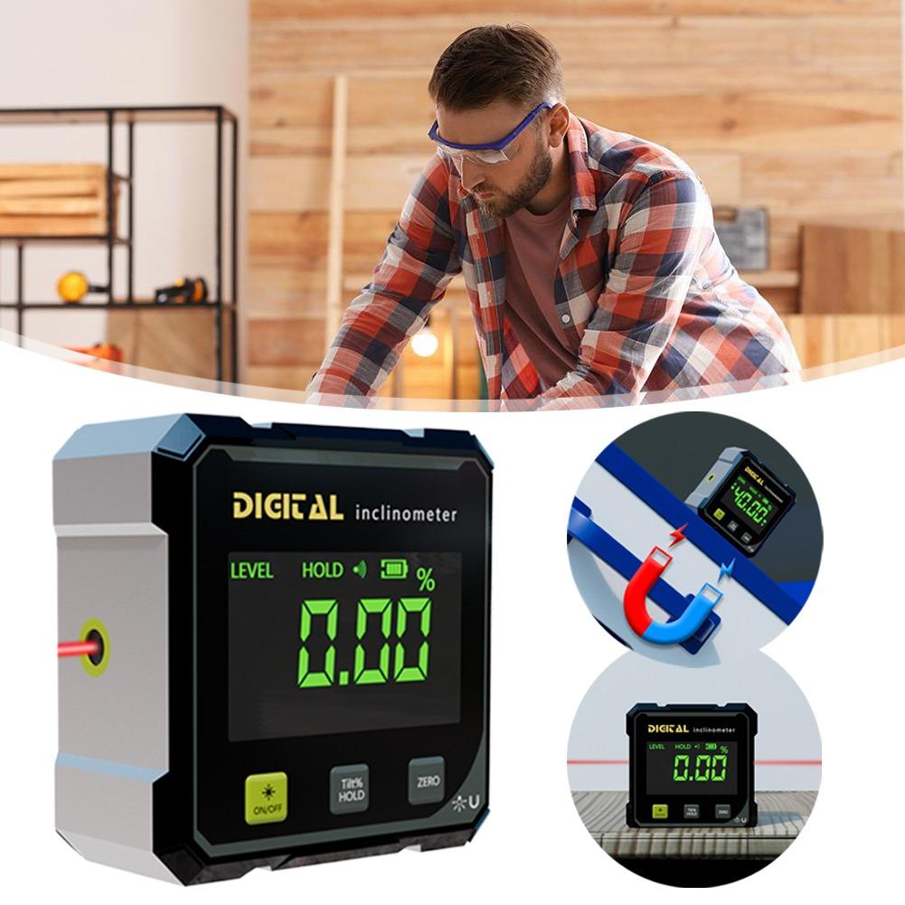 Industrial Laser Alignment - 360° Professional Protractor Inclinometer Digital Display