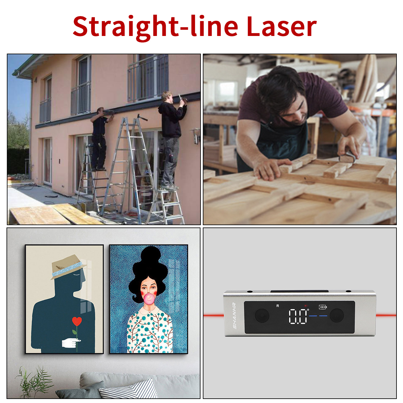 SHANHR 2 In 1 Laser Level Rule - Industrial Laser Alignment recension och pris
