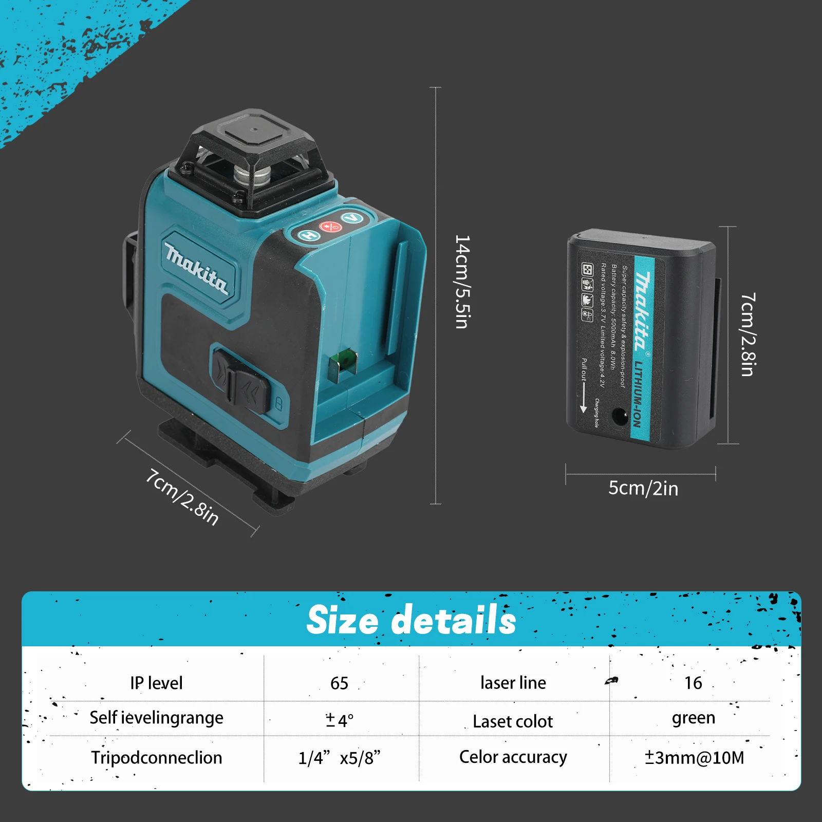 Makita 4×360° Cross Laser Leve - Industrial Laser Alignment Tool recension och pris