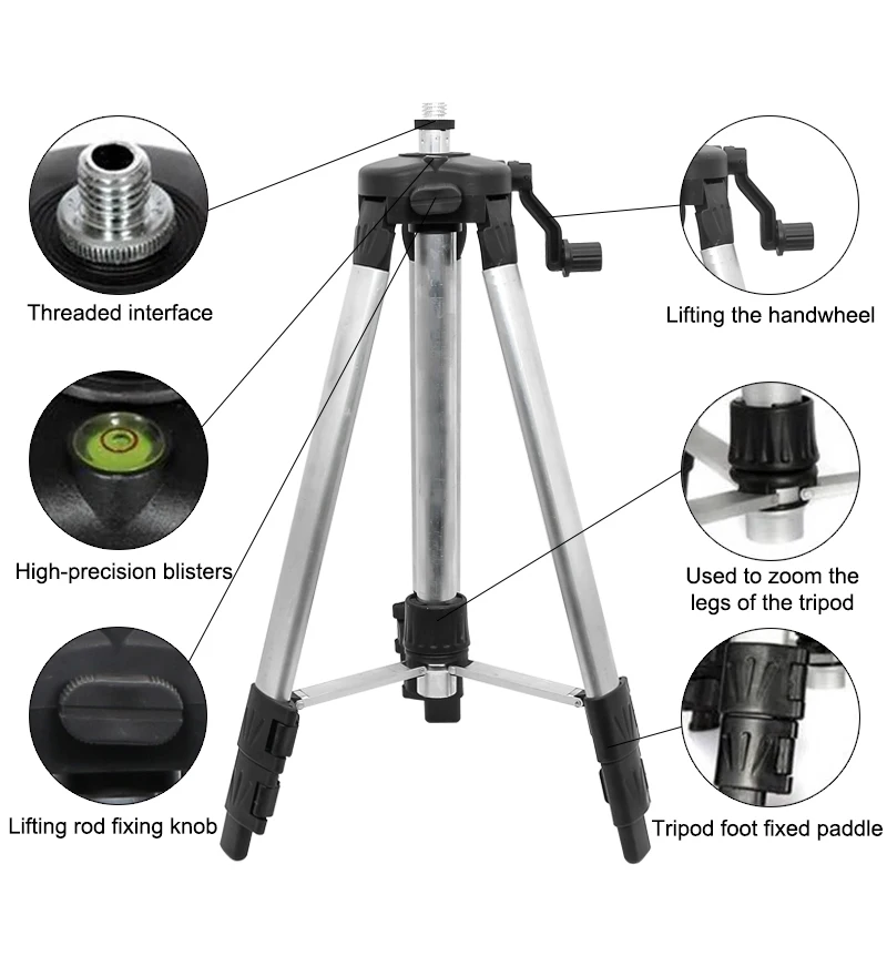 1.2/1.5m Laser Level Tripod Ad - Industrial Laser Alignment Tool recension och pris