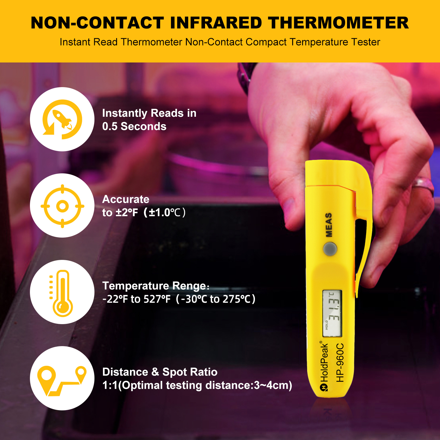 HoldPeak-Portable Digital Non- - Industrial Laser Pen recension och pris