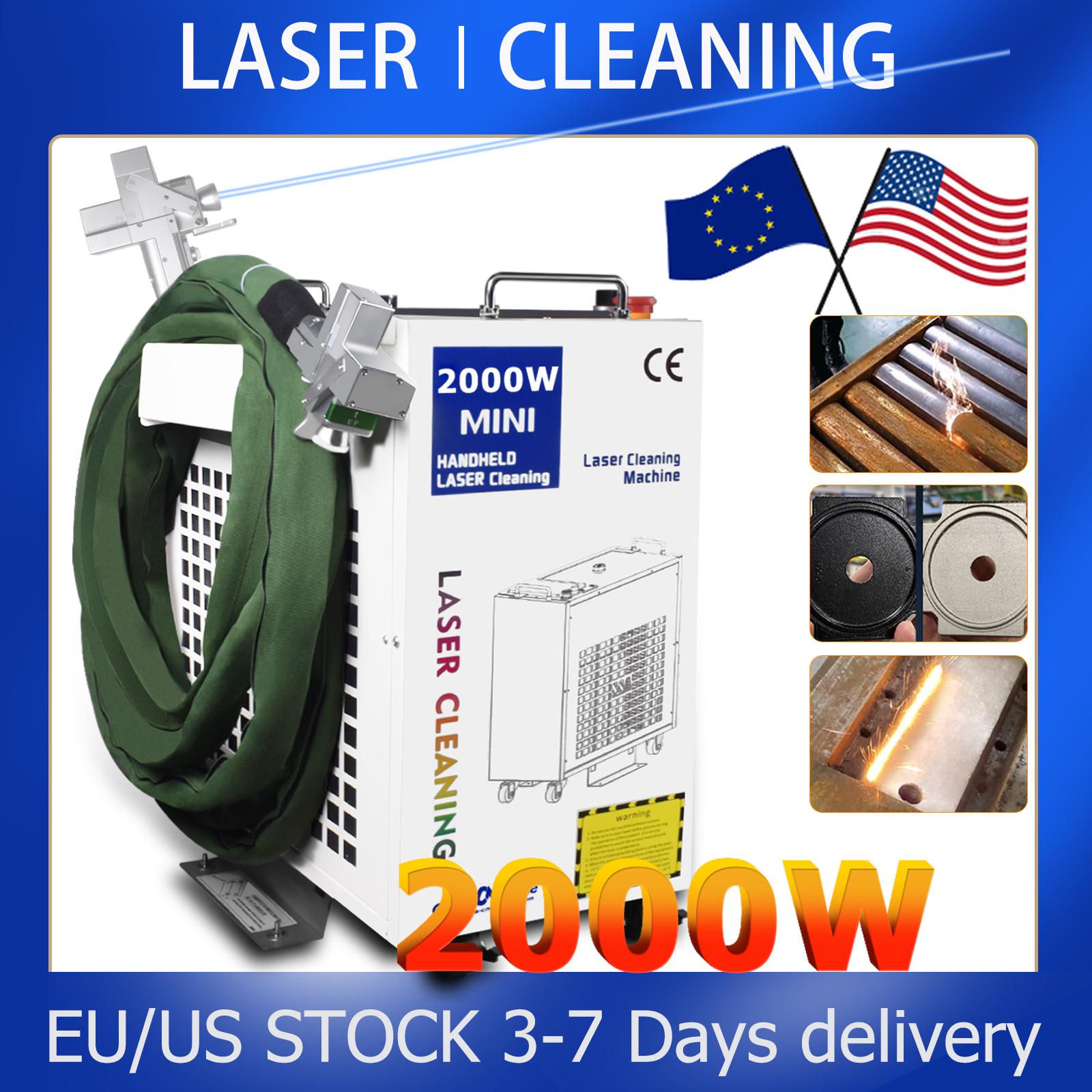 2000W Cleaning Machine Fiber L - Industrial Laser Rust Removal Machine recension och pris