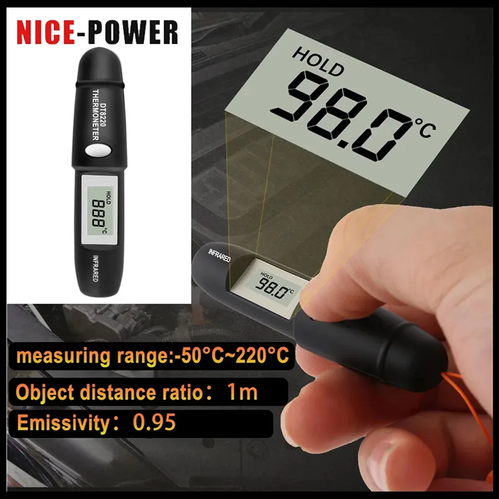 DT8220 Mini Infrared Sensor Th - Industrial Laser Pen recension och pris