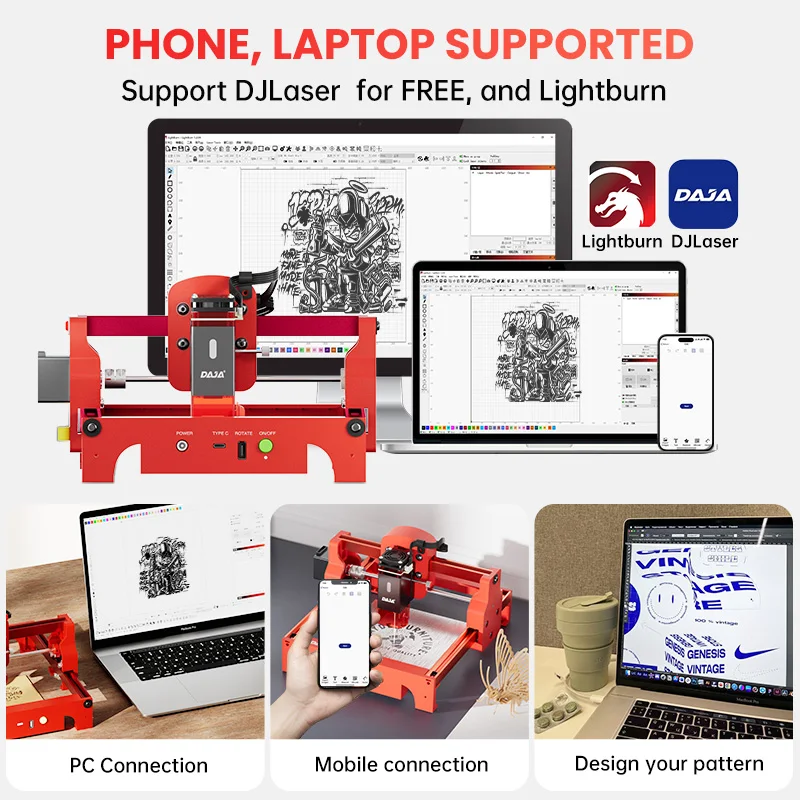 DAJA A7 Laser Engraver 5W Mini - Industrial Laser Equipment recension och pris