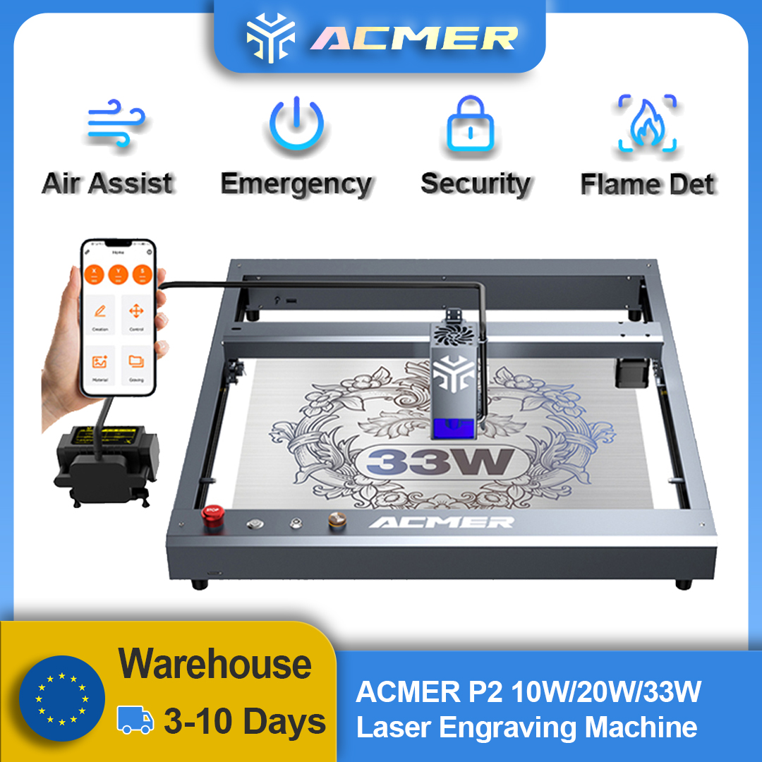 ACMER P2 Laser Engraver 33W 20 - Industrial Laser Equipment recension och pris