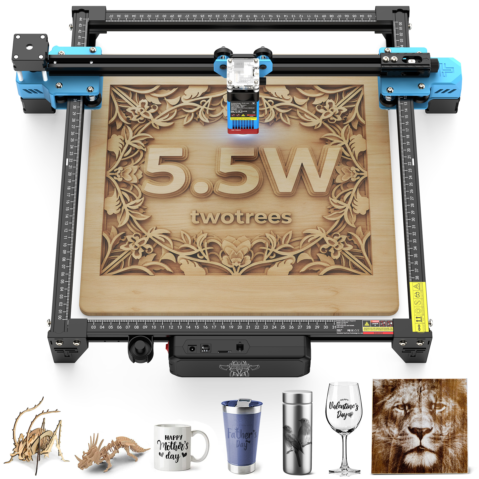 TwoTrees TTS-55 Pro Laser Engr - Industrial Laser Sensor recension och pris