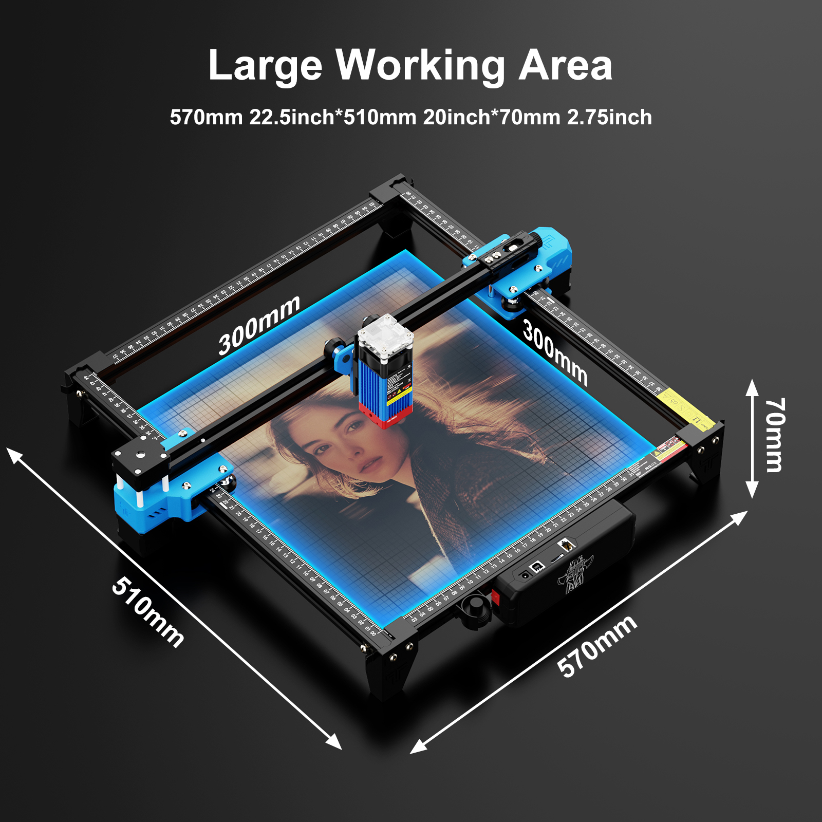 TwoTrees TTS-55 Pro Laser Engr - Industrial Laser Sensor recension och pris