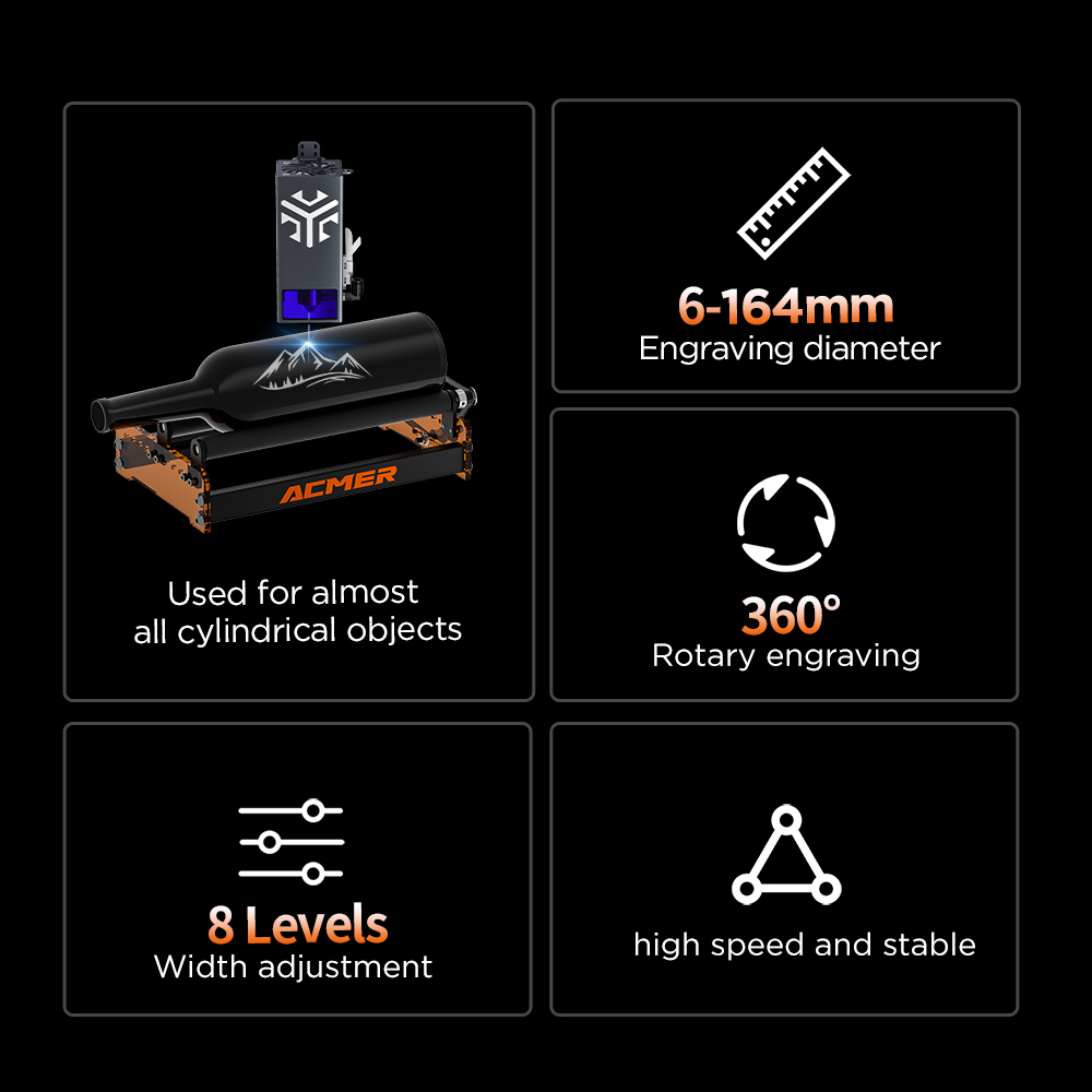 ACMER M3 Laser Rotary Roller 3 - Industrial Laser Equipment recension och pris