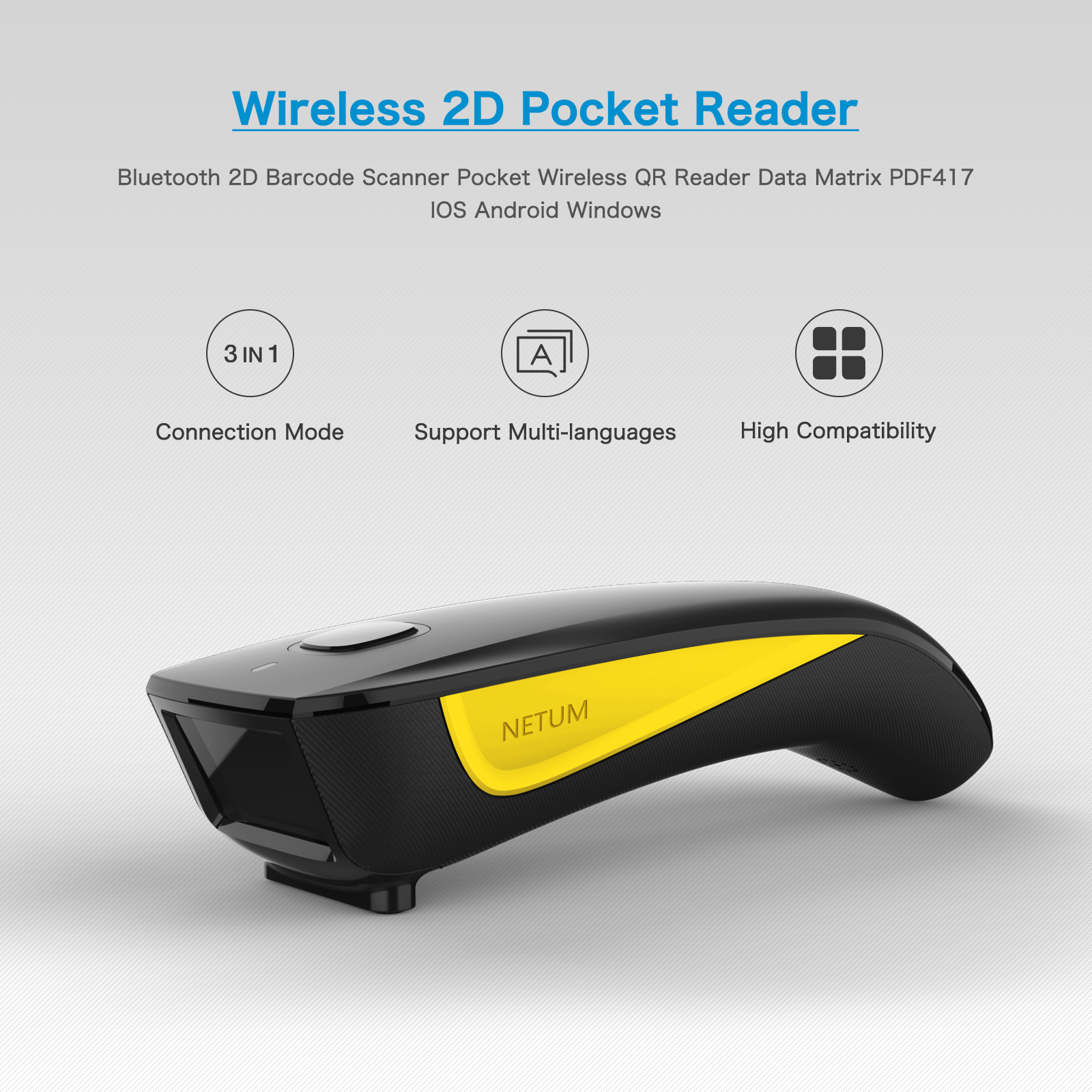 NETUM C750 Serie Bluetooth Wir - Industrial Laser Scanner recension och pris